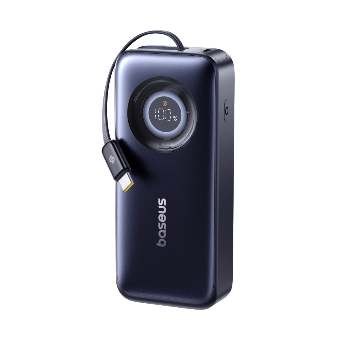 باور بانك بيسوس إنركور CR11 بسعة 20000 مللي أمبير 67 واط مع كابل قابل للسحب – أسود