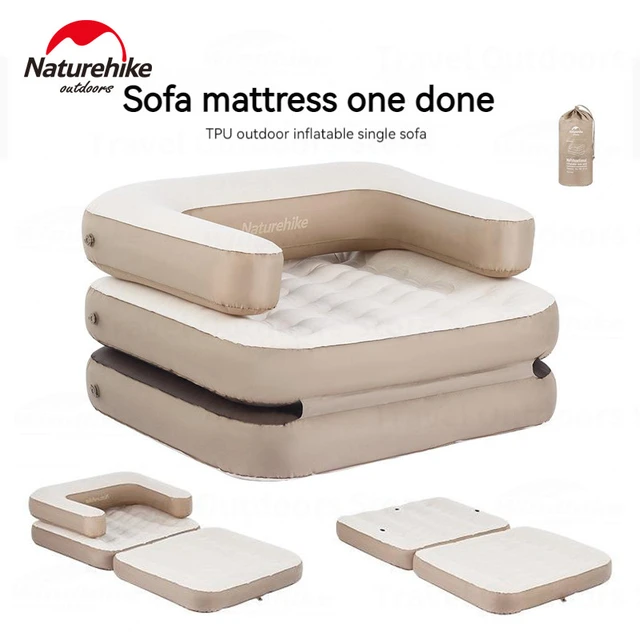 Naturehike SF02-TPU Outdoor Inflatable Sofa - Summer Sand Single (104*100*64)