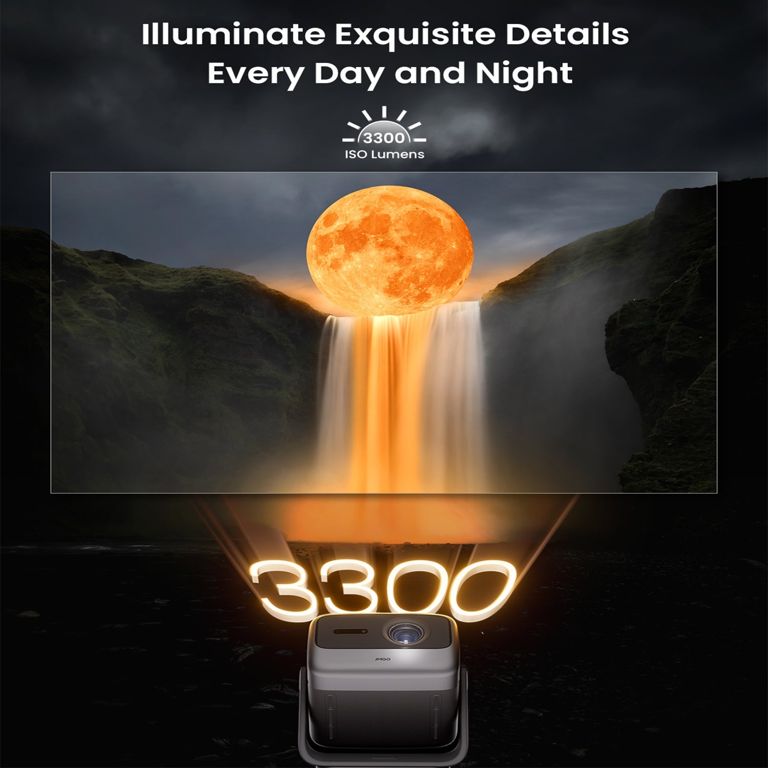 بروجيكتور جيه إم جو N1s التيميت 4K (ليزر ثلاثي، 3300 ISO، 4K، GTV)