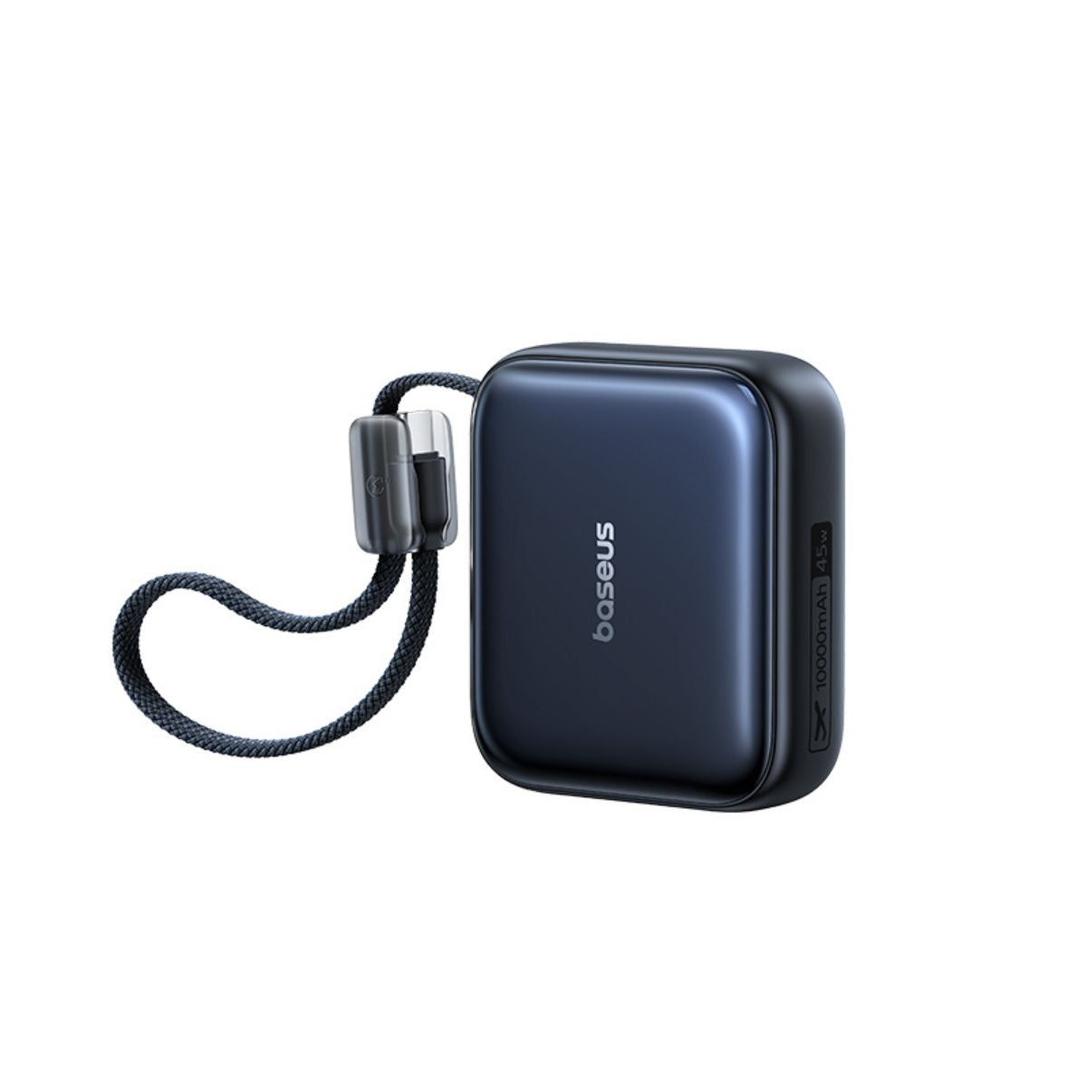Baseus PicoGo AC22 Ultra Mini Power Bank With Built-in USB-C Cable 10000mAh 45W - Cosmic Black