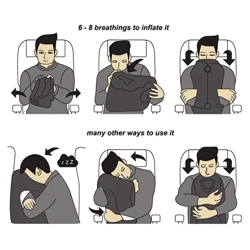 مخدة السفر العجيبة - قابلة للطي