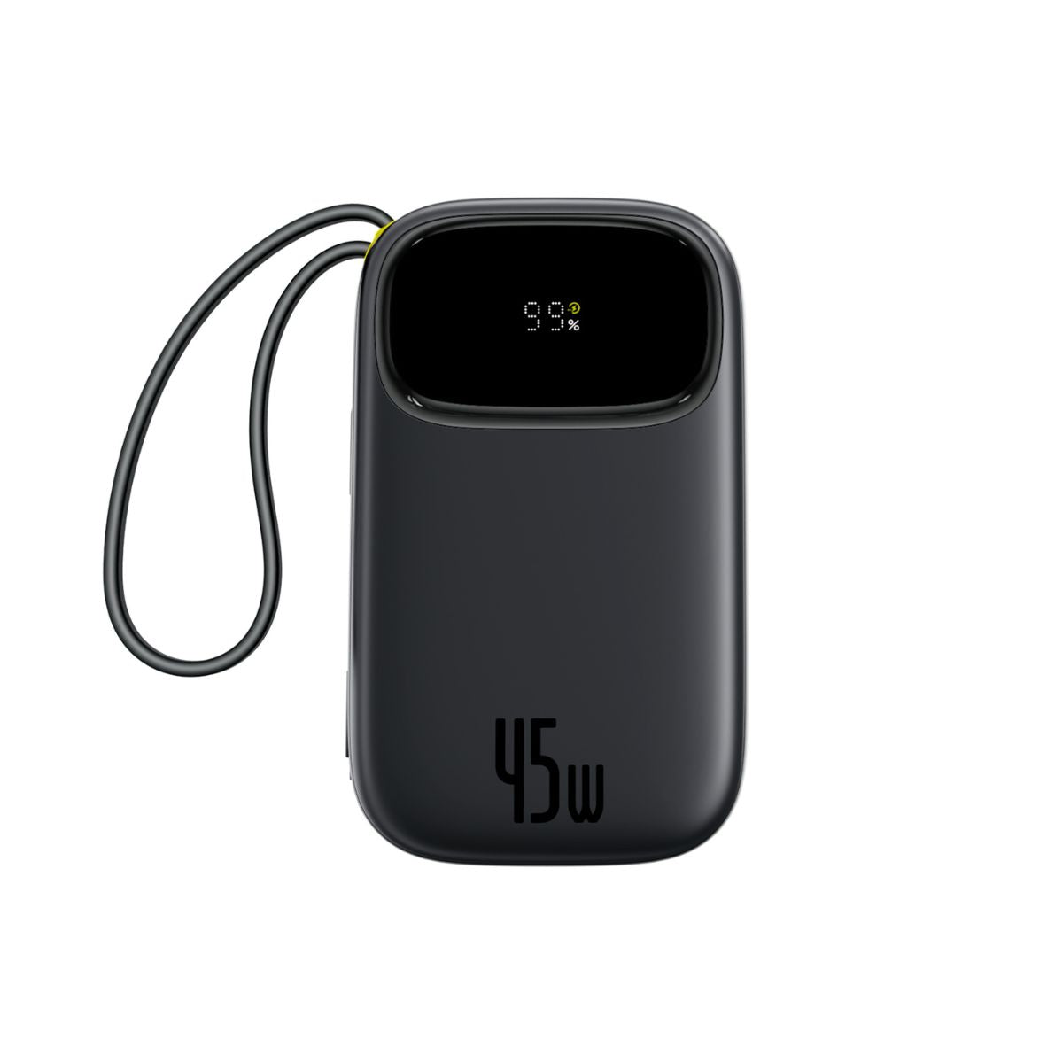 باور بانك بيسوس FC31 بسعة 20000 مللي أمبير 45 واط مع كابلي USB-C – أسود