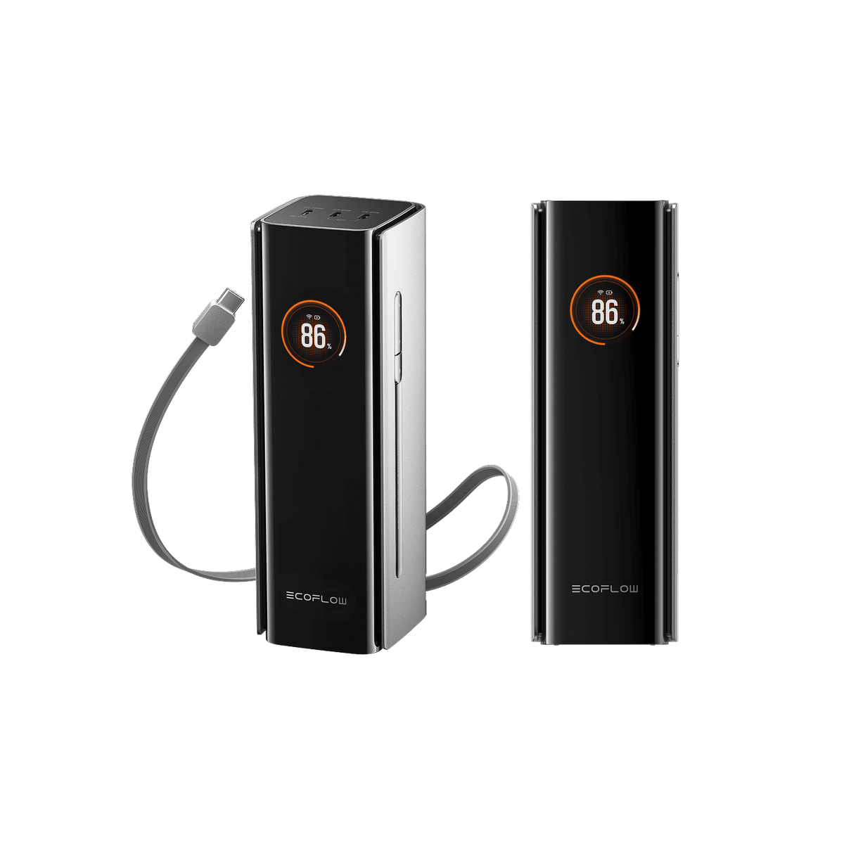 EcoFlow RAPID Pro Power Bank (27,650mAh, 300W, 140W Built-in Cable) - Silver