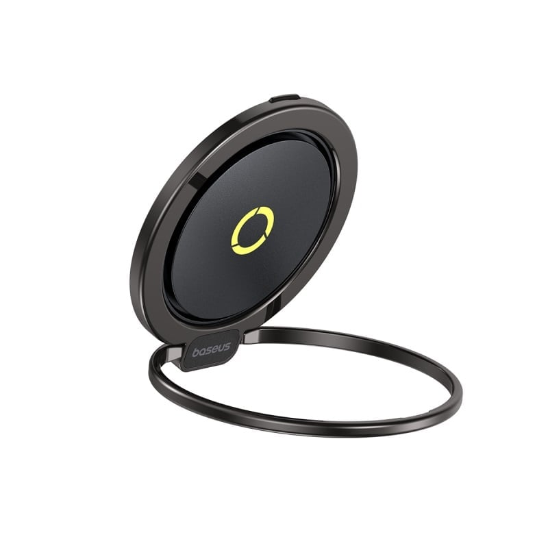 حامل هاتف حلقي مغناطيسي بيسوس ماج برو II – أسود