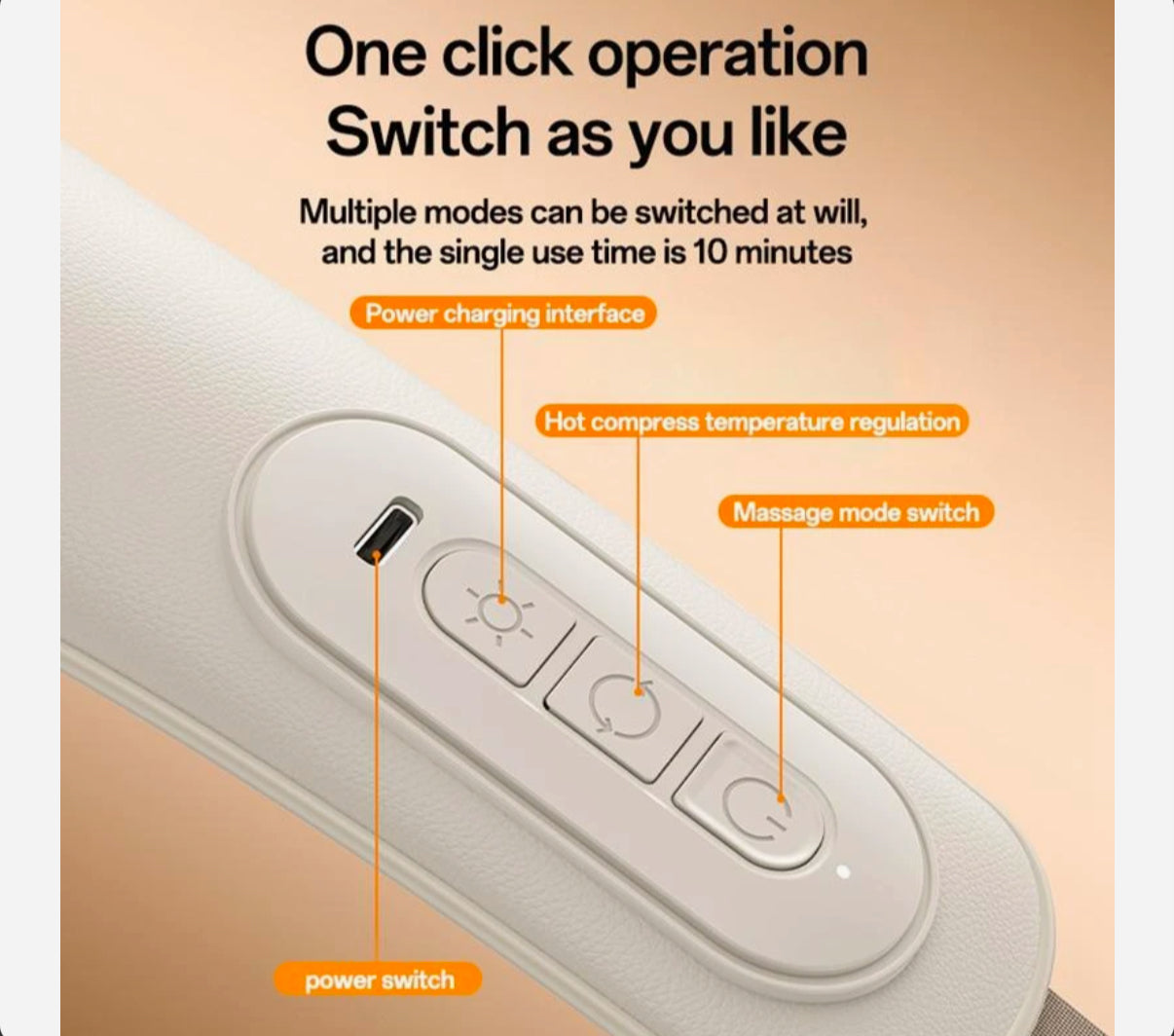 جهاز تدليك الرقبة والكتفين مع حرارة