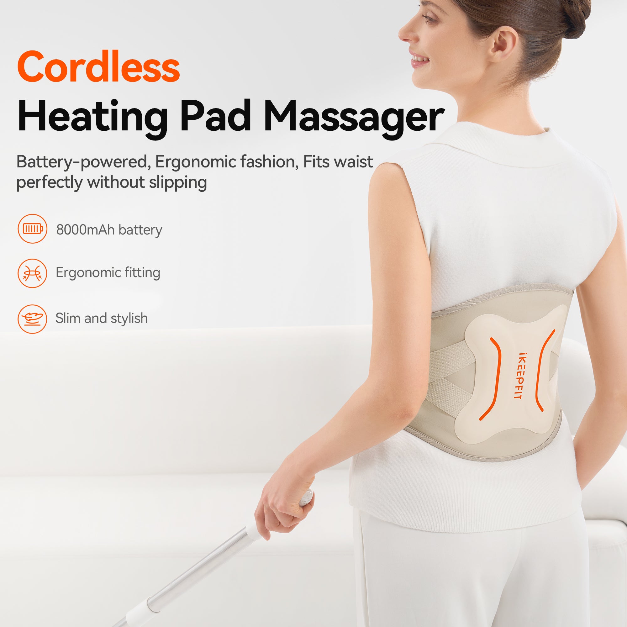 جهاز تدليك أسفل الظهر الحراري من KeepFit