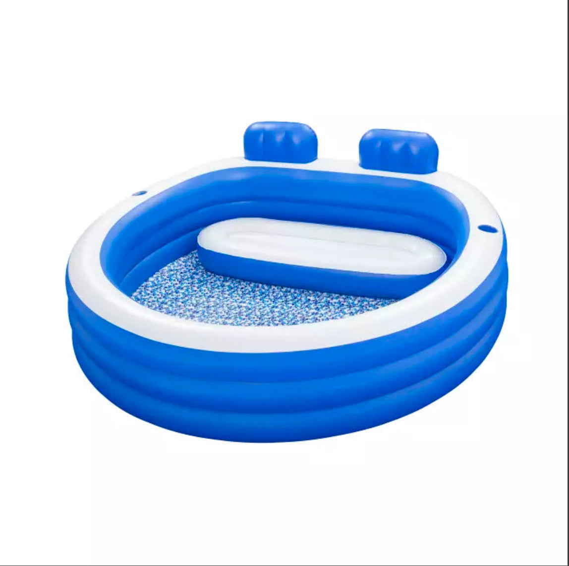 حوض سباحة تفخ مع قعدة