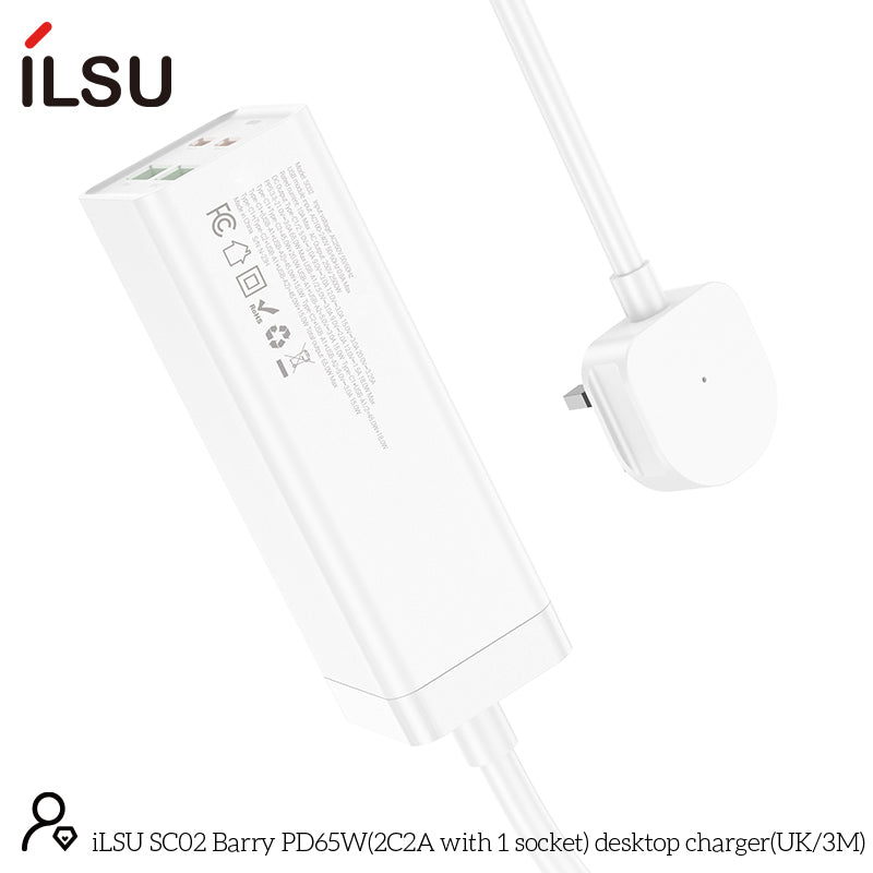 شاحن سطح المكتب iLSU SC02 Barry PD65W (UK3M)