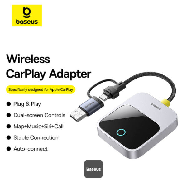 محول كاربلاي اللاسلكي بيسوس سيف جورني – رمادي فلكي