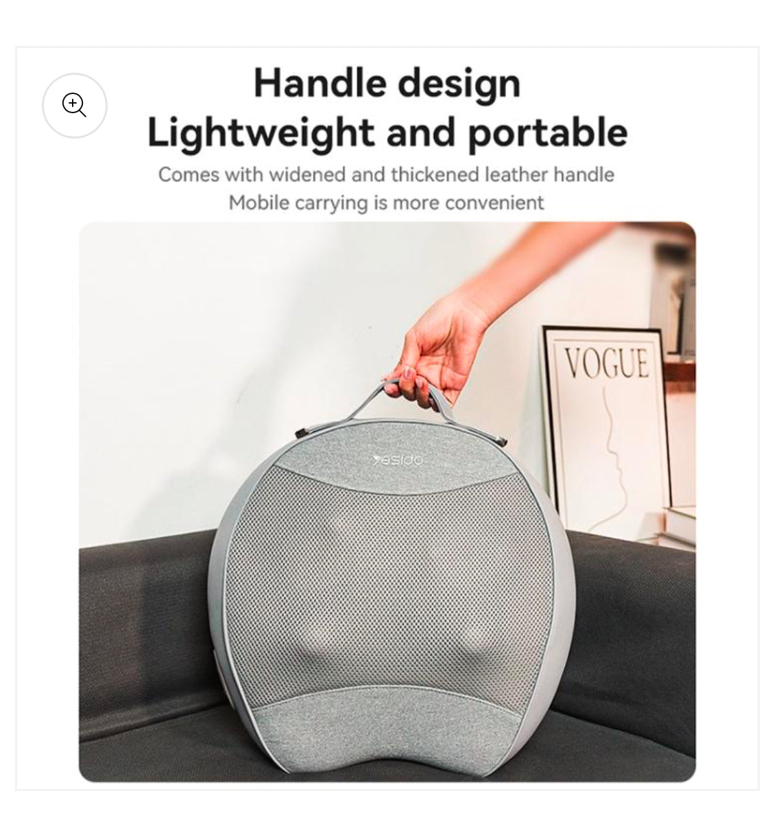 جهاز تدليك الظهر من YESIDO مع خاصية التسخين