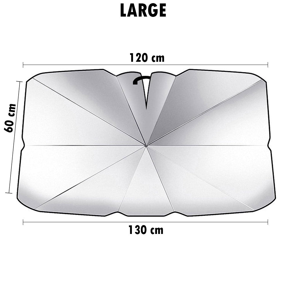 مظلة واقية من الشمس على الزجاج الأمامي للسيارة قابلة للطي