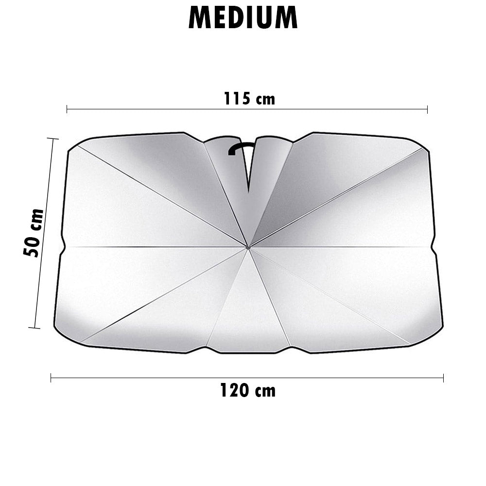 مظلة واقية من الشمس على الزجاج الأمامي للسيارة قابلة للطي