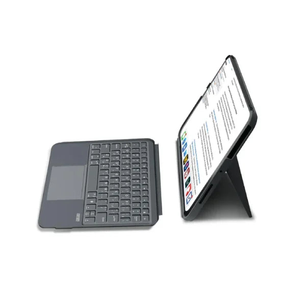 حافظة Smartix 4-في-1 بلوتوث لجهاز iPad – لوحة مفاتيح + تراكباد + قاعدة + حماية