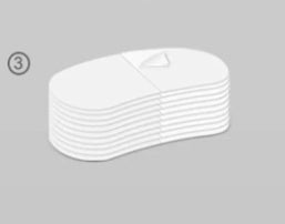 علبة لزقات لجهاز مراقبة الحرارة (10 لزقات)