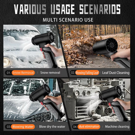 منفاخ جت تيربو بقوة 760 واط و قوة دفع 1200 جرام قابل للشحن