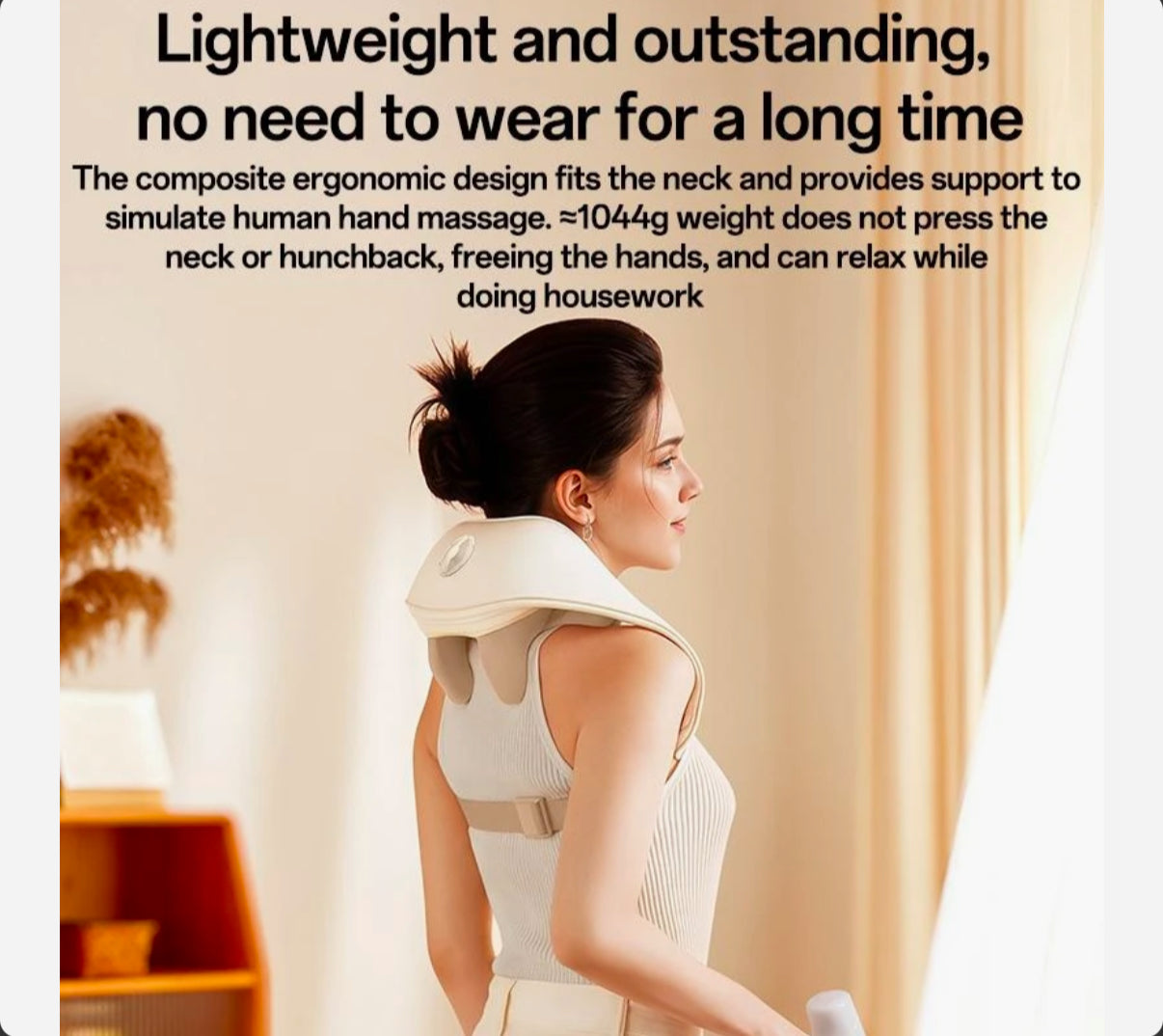 جهاز تدليك الرقبة والكتفين مع حرارة