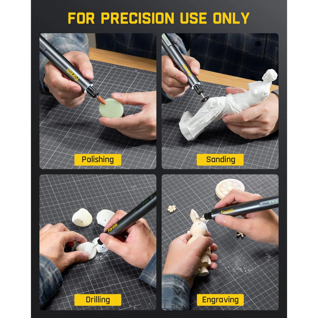 Fanttik F2 Master – طقم أداة دوارة لاسلكية، محرك براشلس، إعدادات سرعة متعددة، مع حقيبة وإكسسوارات