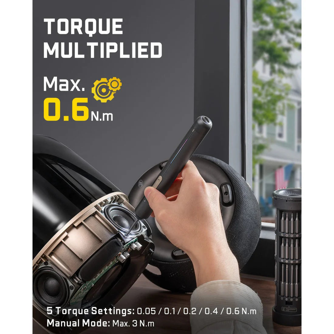 Fanttik E2 Ultra – مفك براغي كهربائي دقيق لاسلكي مع 50 لقمة مغناطيسية