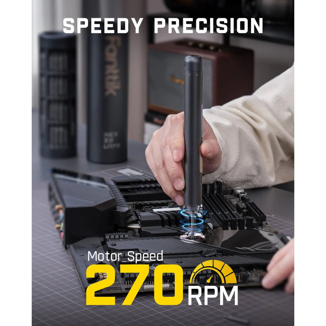 Fanttik E2 Ultra – مفك براغي كهربائي دقيق لاسلكي مع 50 لقمة مغناطيسية