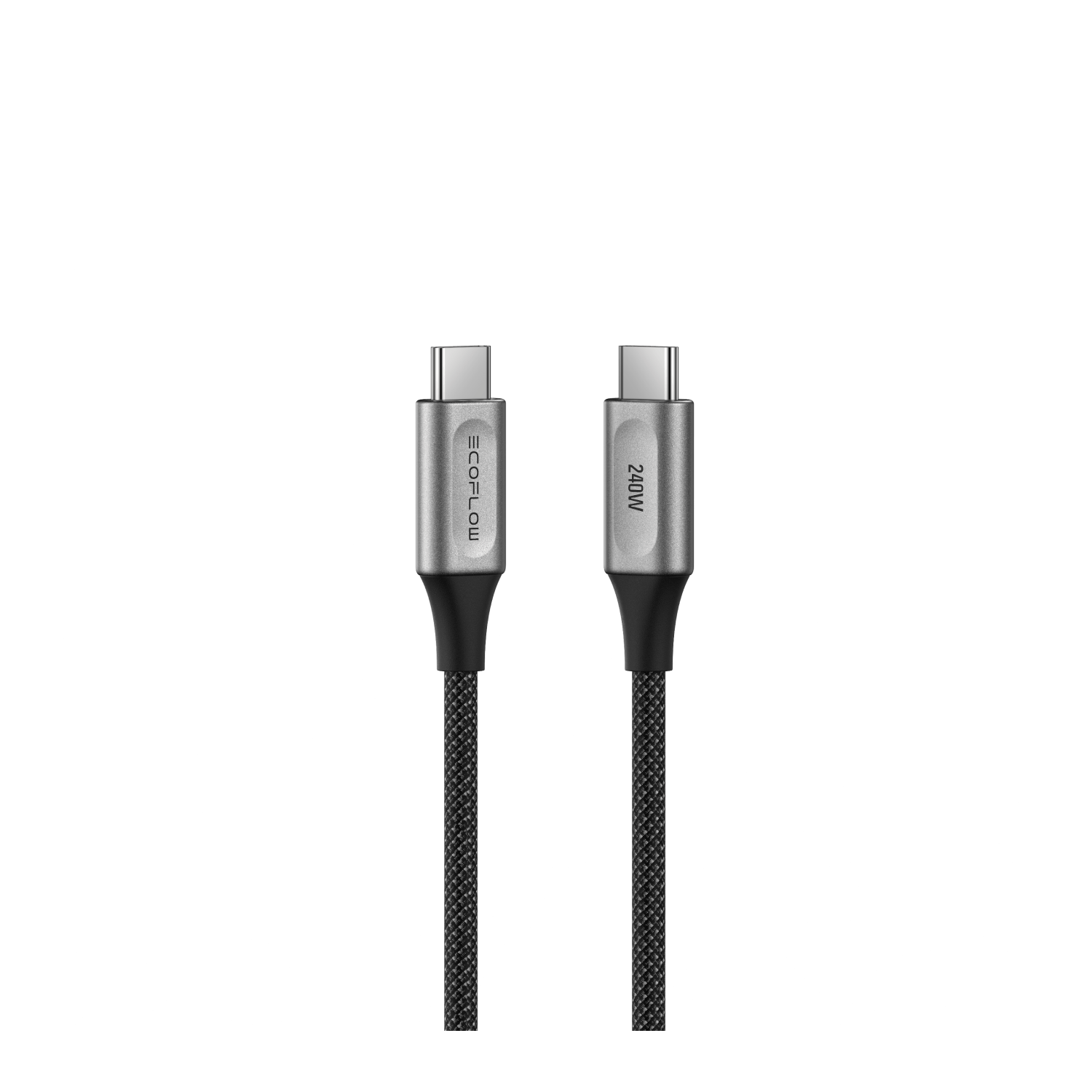 EcoFlow RAPID Pro USB-C to USB-C Cable (240W , Nylon) 182cm - Black