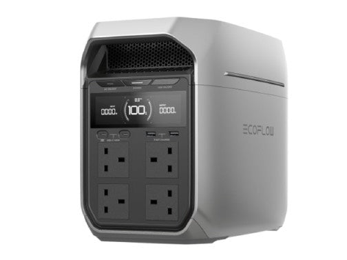 محطة طاقة محمولة إيكو فلو دلتا 3 بلس (1024 واط ساعي / 1800 واط) بقوة طفرة 3600 واط