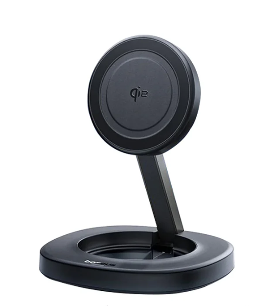 شاحن لاسلكي قابل للطي بيسوس إنرفيل FF11 بقوة 15 واط – أسود