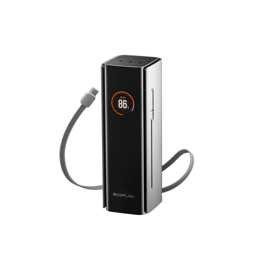 بطارية متنقلة رابد برو (20,000 مللي أمبير، 230 واط، كابل مدمج 100 واط) من إيكو فلو