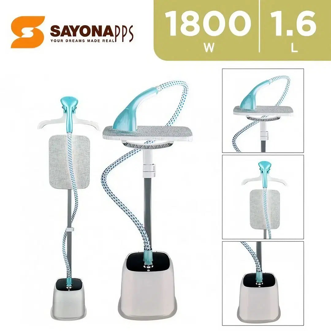Sayona SGS-2375 – مكوة بخارية 2-في-1 بقوة 1800 W وخزان 1.6 لتر