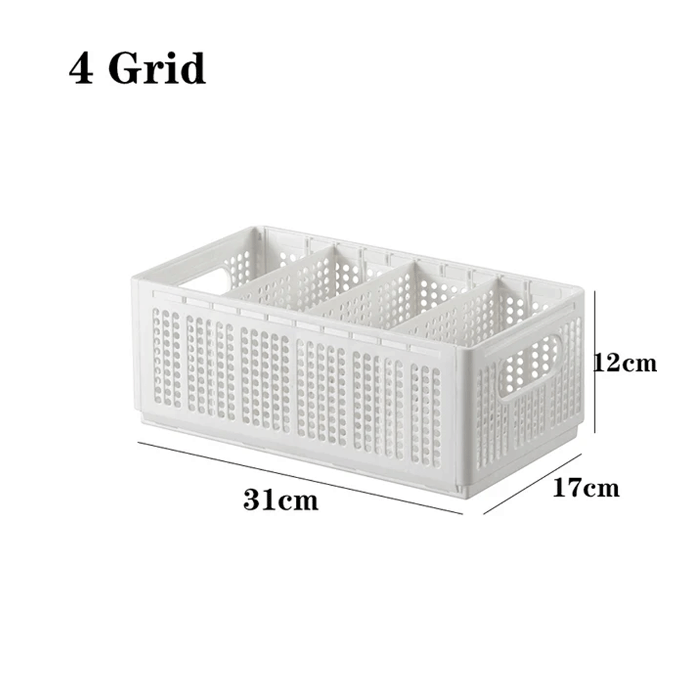 صناديق تخزين الملابس المقسمة (4 شبكات صغيرة)